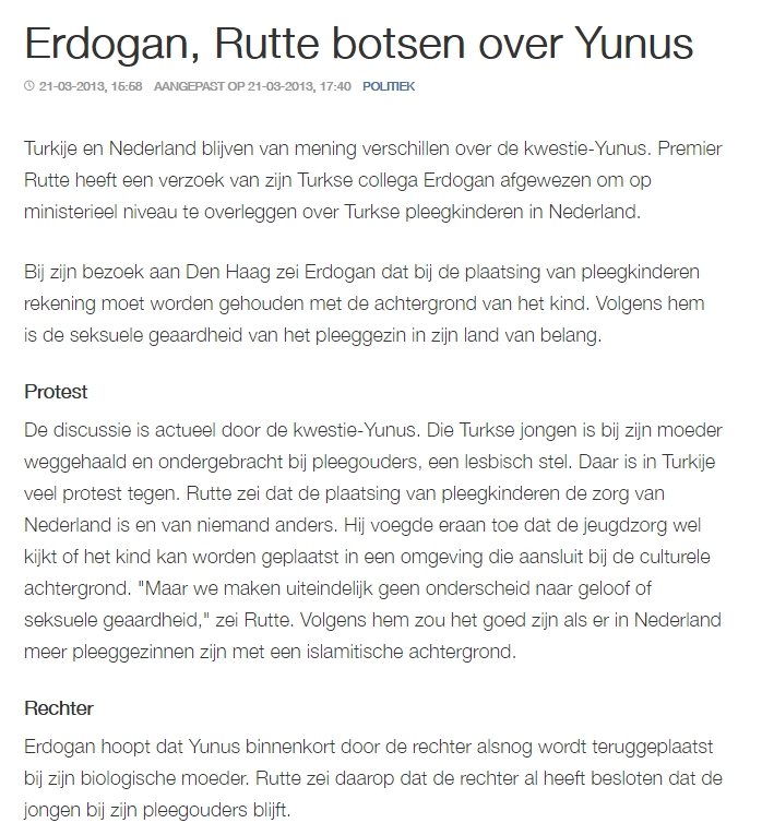 Nieuwsbericht Yunus-kwestie op nos.nl